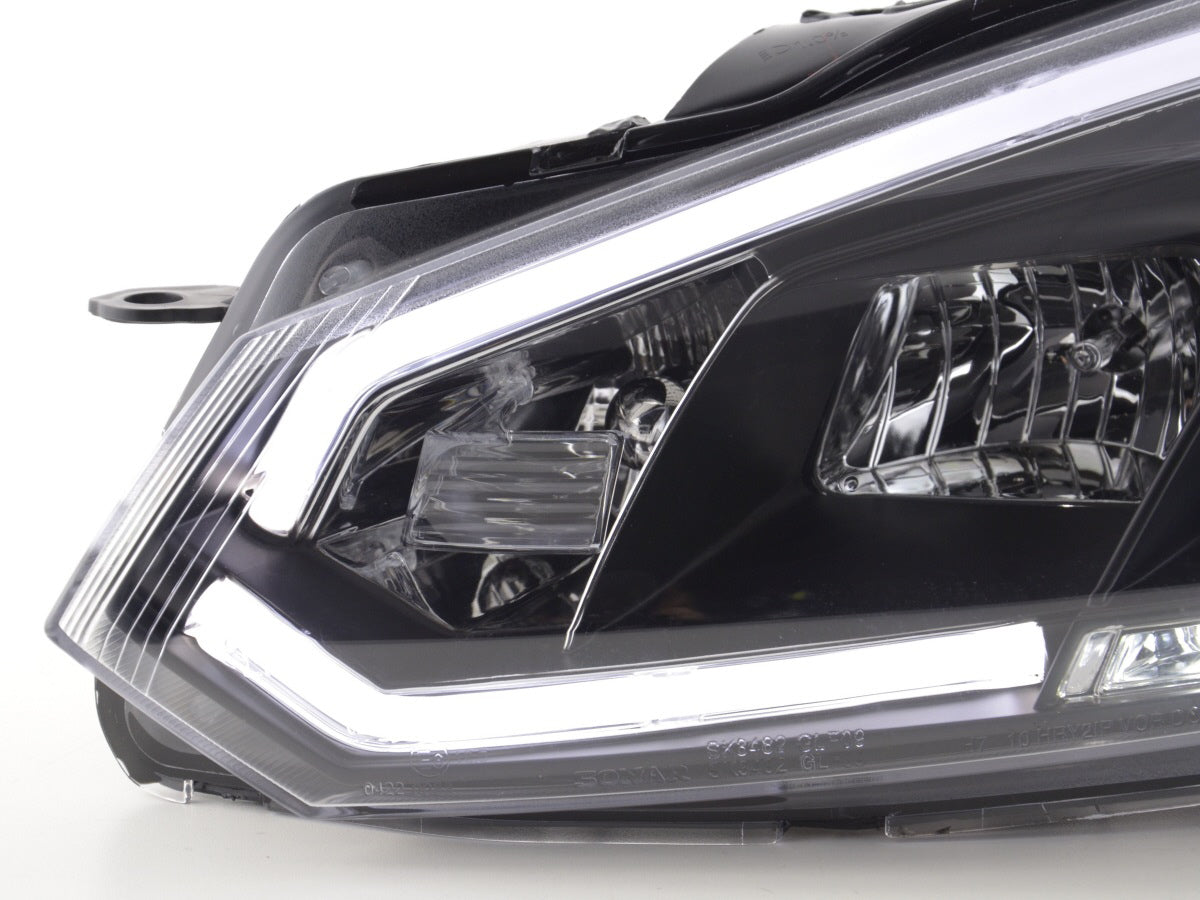 Scheinwerfer Set Daylight LED Tagfahrlicht VW Golf 6 08-12 schwarz Scheinwerfer Set Daylight LED Tagfahrlicht VW Golf 6 08-12 schwarz